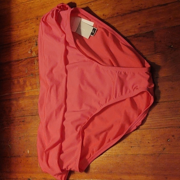 Kenneth Cole Reaction Hot Pink Swim Bikini Bottoms Sz 1X NWT - Picture 1 of 6